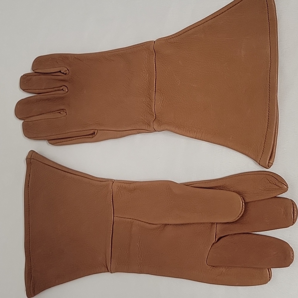 Berlin Deerskin Dark Tan Leather Men's Biker / Outdoor Gloves